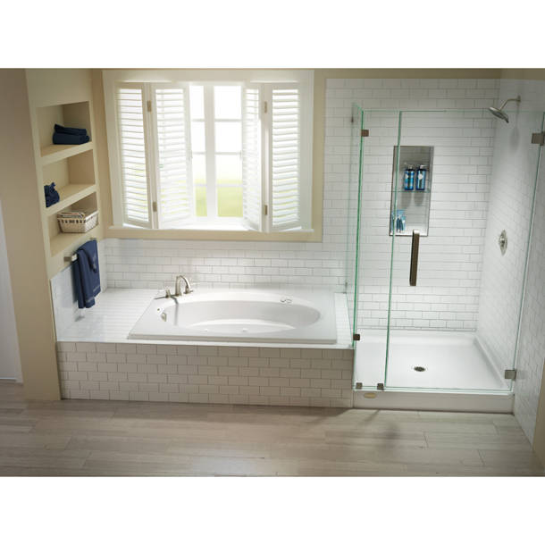 JACUZZI® Signature® 60" x 60" Corner Soaking Acrylic Bathtub & Reviews